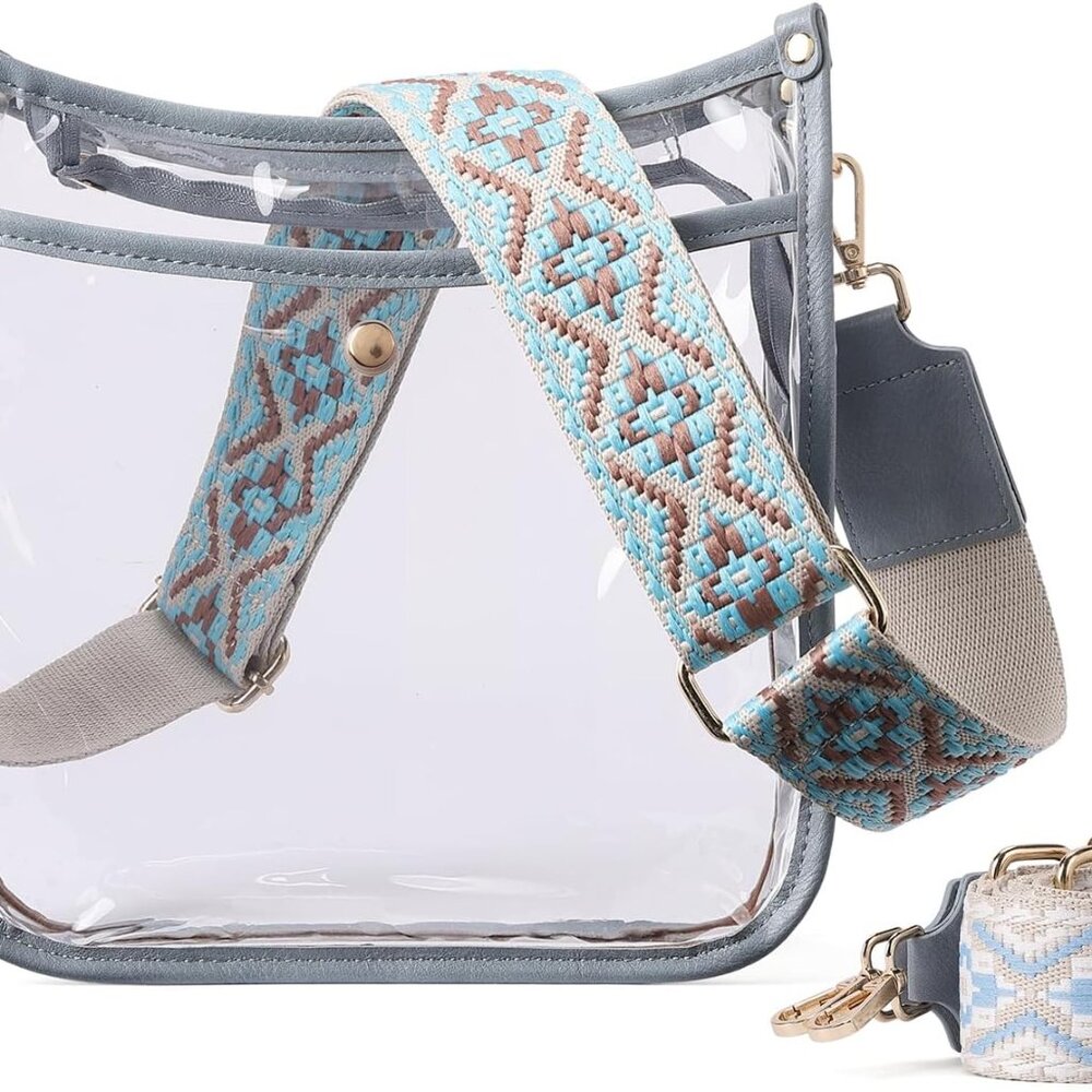 Clear Purse,Clear Bag For Stadium Events,Stadium Approved Crossbody Bag Purses f